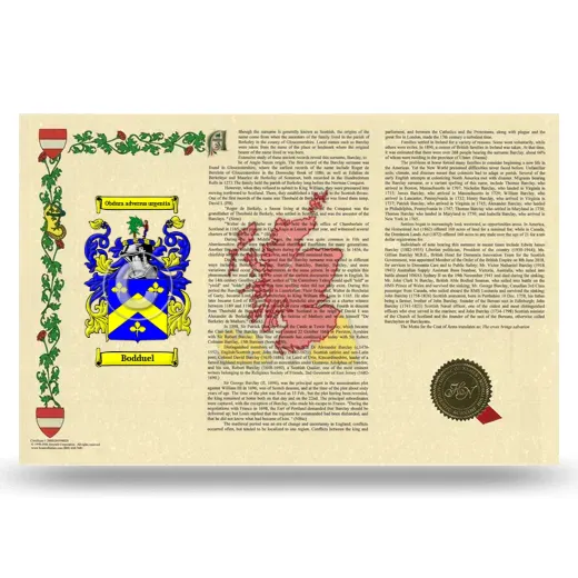 Bodduel Armorial History Landscape Style