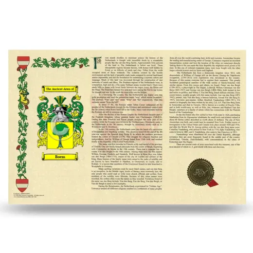 Boem Armorial History Landscape Style