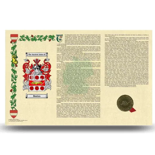 Boetes Armorial History Landscape Style