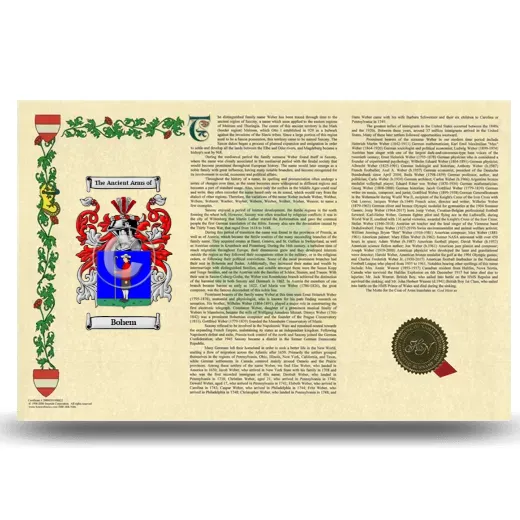 Bohem Armorial History Landscape Style
