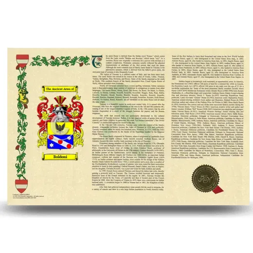 Boldoni Armorial History Landscape Style