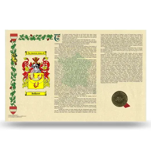 Bollaert Armorial History Landscape Style
