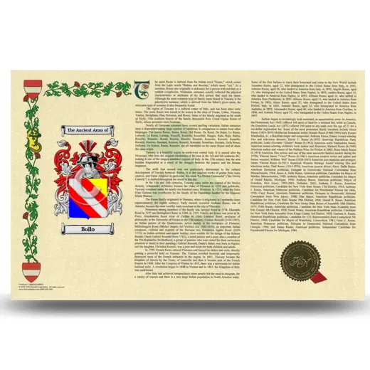 Bollo Armorial History Landscape Style