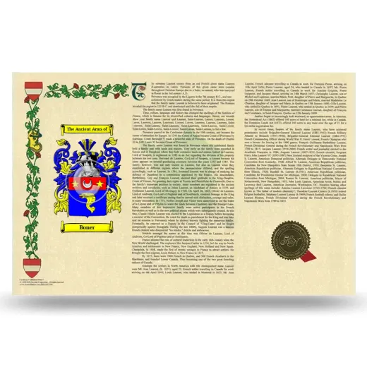 Boner Armorial History Landscape Style