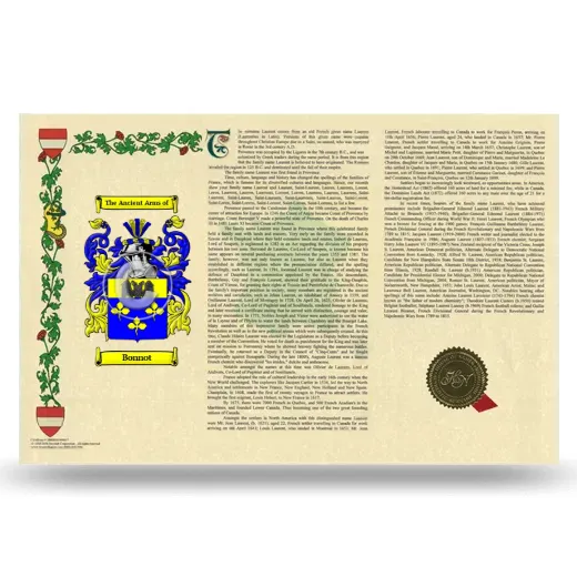 Bonnot Armorial History Landscape Style