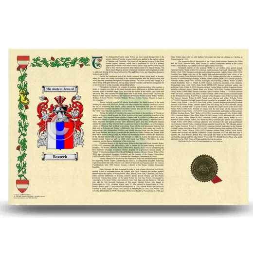 Bosseck Armorial History Landscape Style