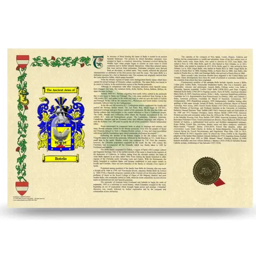 Botelo Armorial History Landscape Style