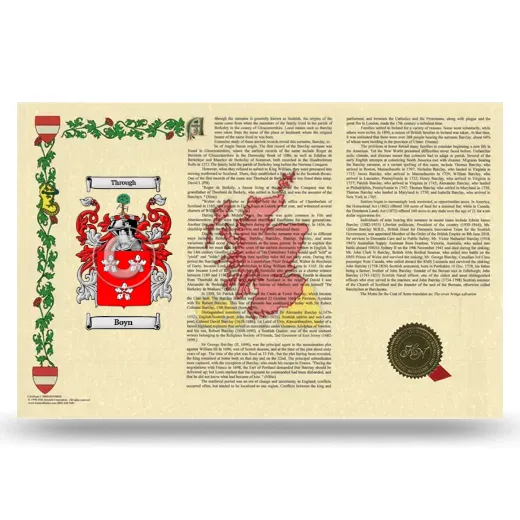 Boyn Armorial History Landscape Style