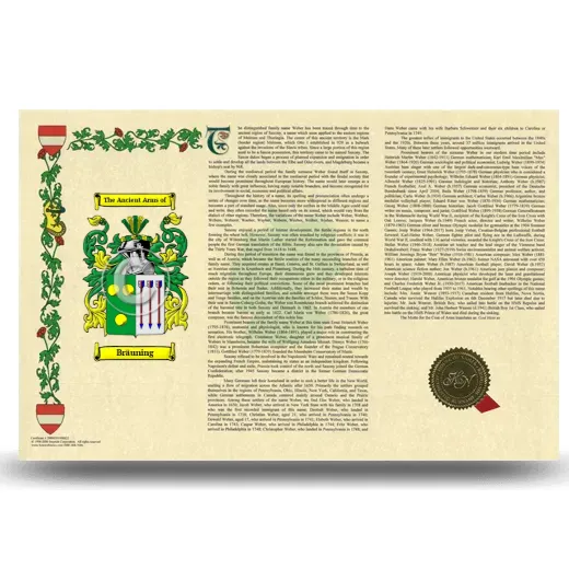 Bräuning Armorial History Landscape Style