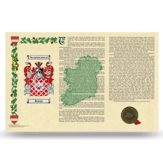 Bracyn Armorial History Landscape Style