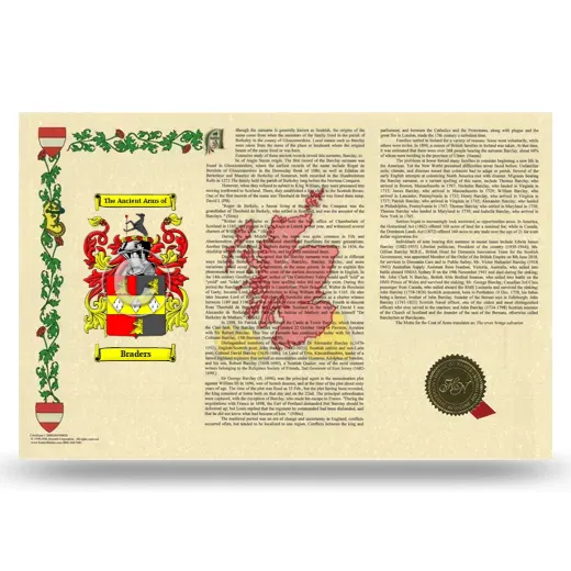 Braders Armorial History Landscape Style