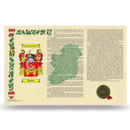 Branen Armorial History Landscape Style