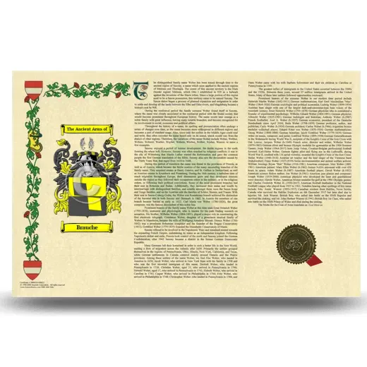 Brauche Armorial History Landscape Style
