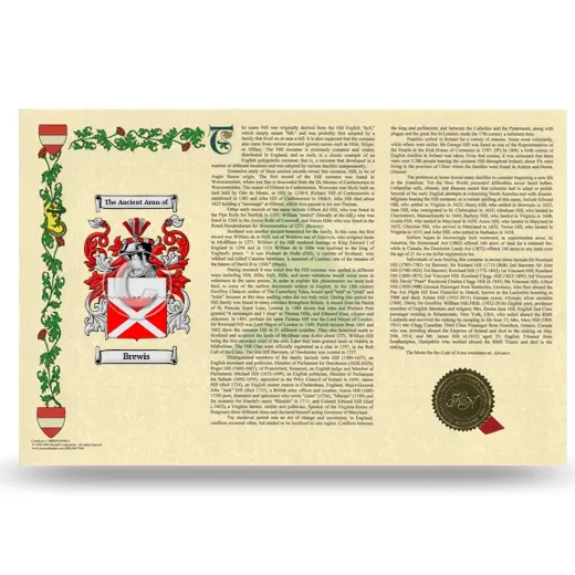 Brewis Armorial History Landscape Style