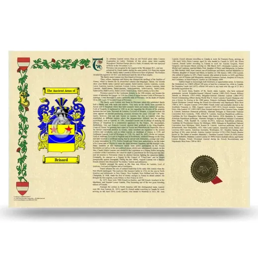 Brisard Armorial History Landscape Style