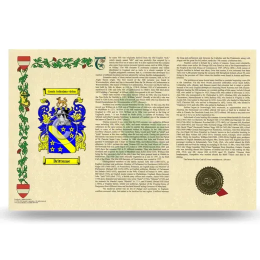 Brittume Armorial History Landscape Style