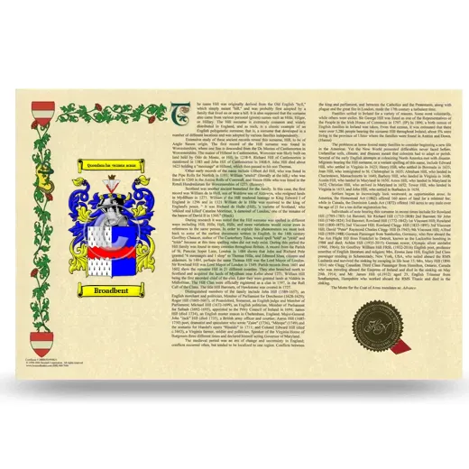 Broadbent Armorial History Landscape Style