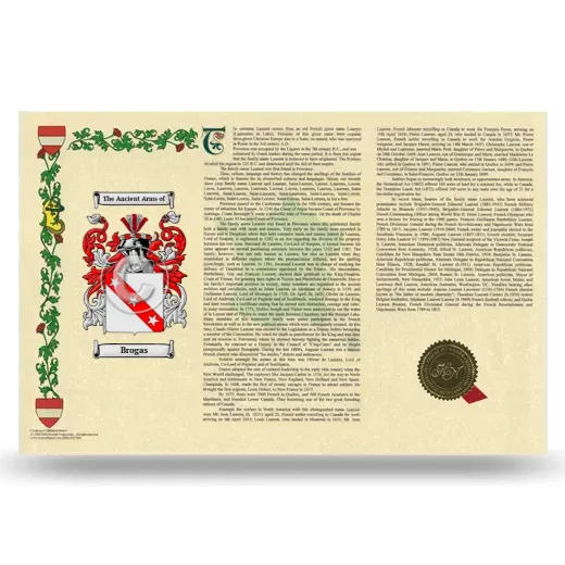 Brogas Armorial History Landscape Style