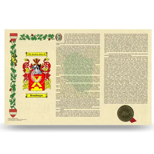Bromberger Armorial History Landscape Style