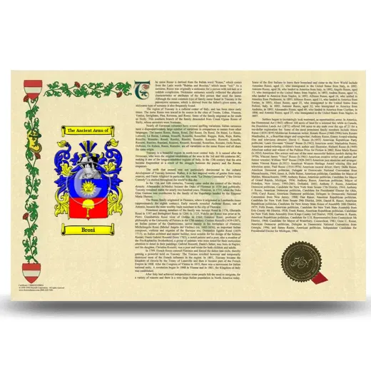 Brosi Armorial History Landscape Style