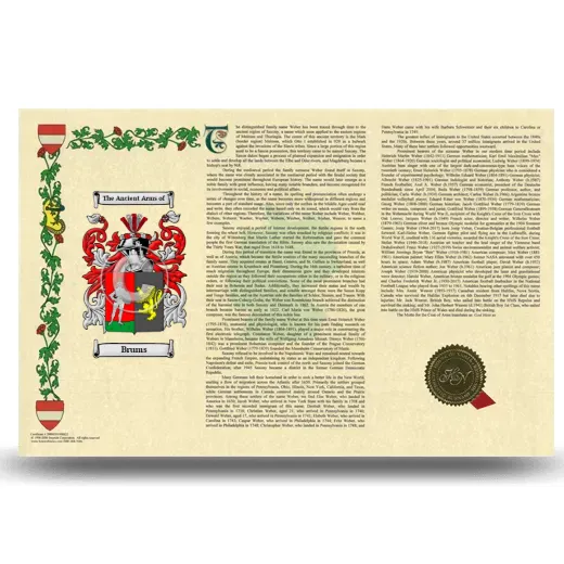 Brums Armorial History Landscape Style
