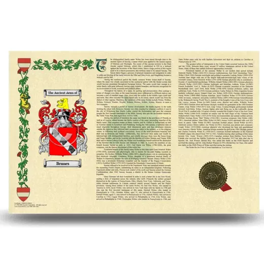 Brunes Armorial History Landscape Style
