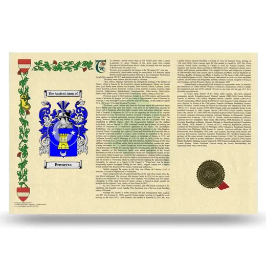 Brunetta Armorial History Landscape Style