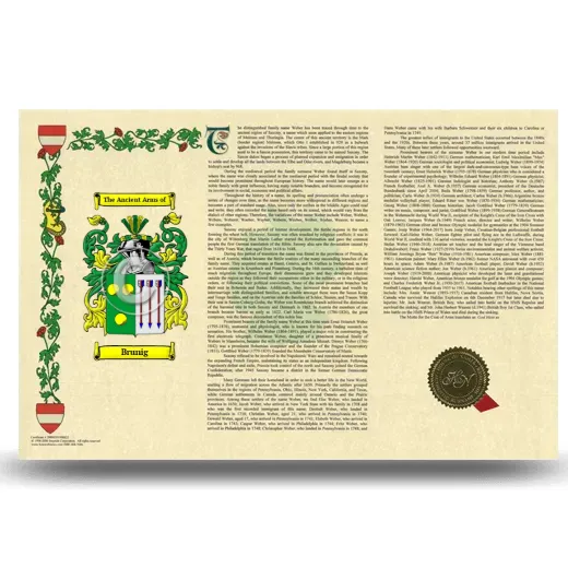 Brunig Armorial History Landscape Style