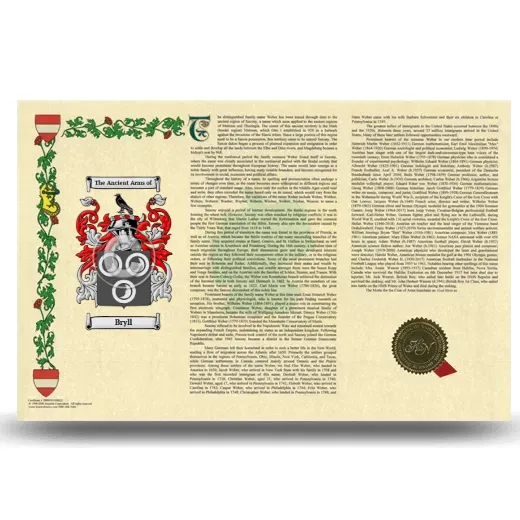 Bryll Armorial History Landscape Style