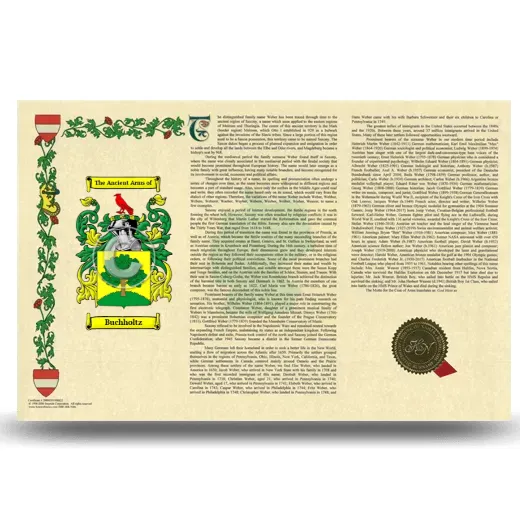 Buchholtz Armorial History Landscape Style