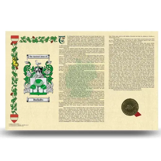 Bucholts Armorial History Landscape Style