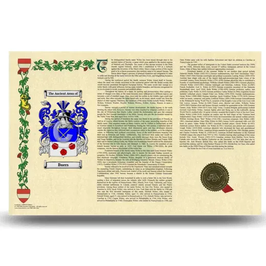 Buers Armorial History Landscape Style