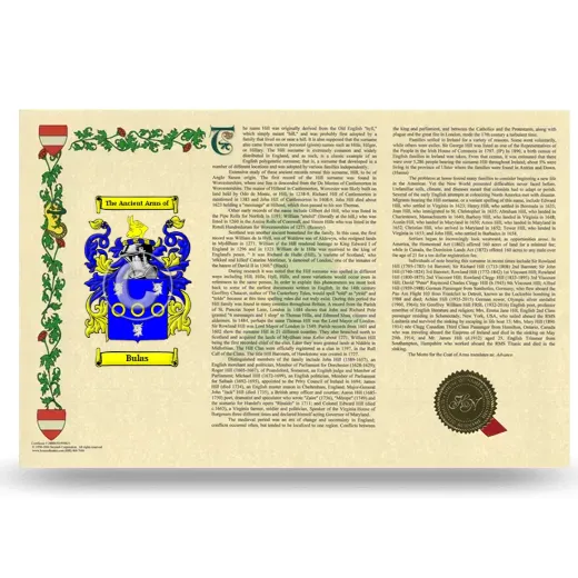 Bulas Armorial History Landscape Style