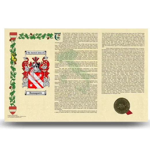 Buonaparte Armorial History Landscape Style