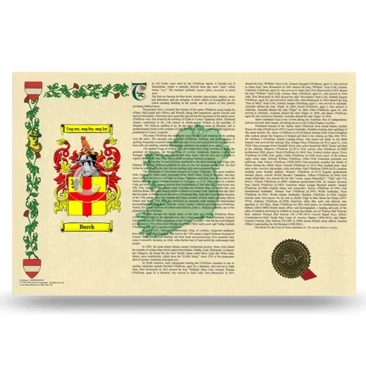 Burck Armorial History Landscape Style