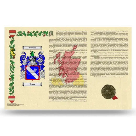 Buret Armorial History Landscape Style