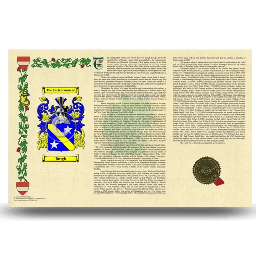 Burgh Armorial History Landscape Style