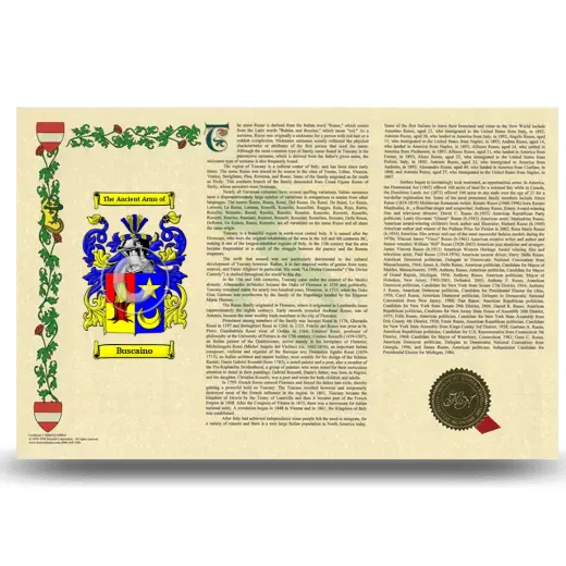 Buscaino Armorial History Landscape Style