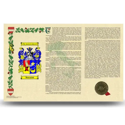 Buscarini Armorial History Landscape Style