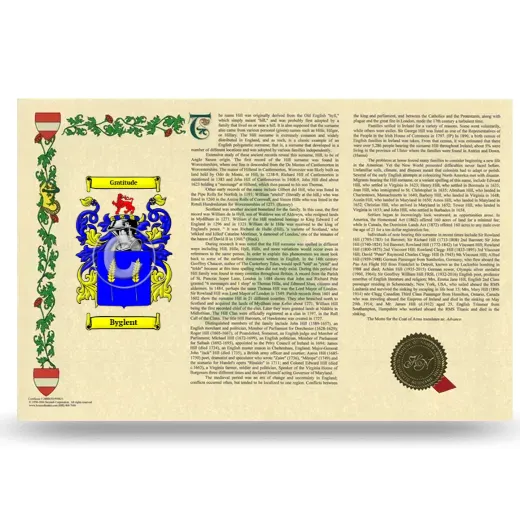 Byglent Armorial History Landscape Style