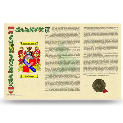 Byndlowys Armorial History Landscape Style