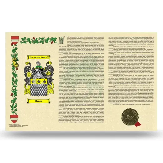 Bynoe Armorial History Landscape Style