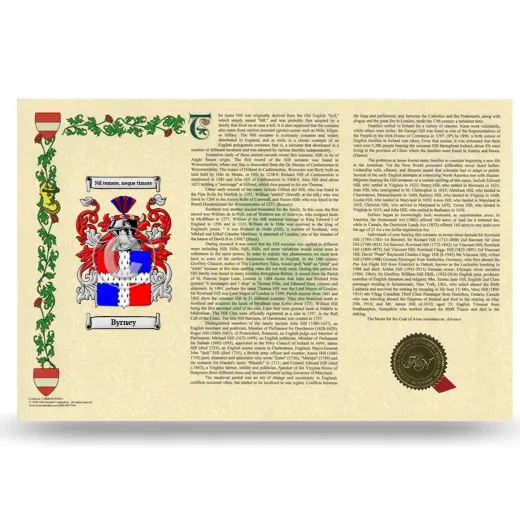 Byrney Armorial History Landscape Style