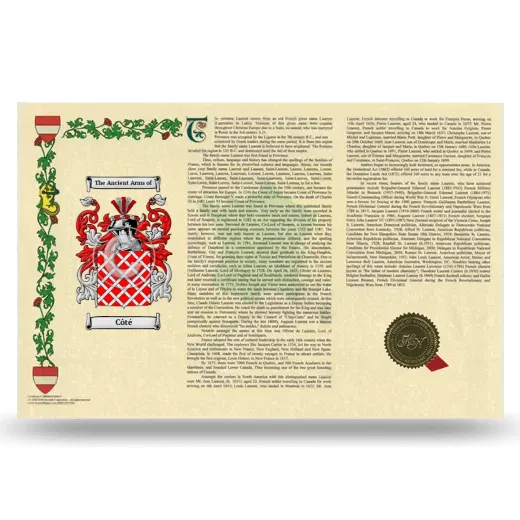 Côté Armorial History Landscape Style