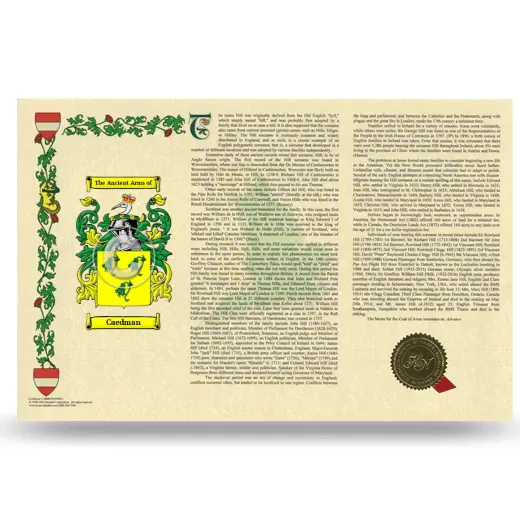 Caedman Armorial History Landscape Style
