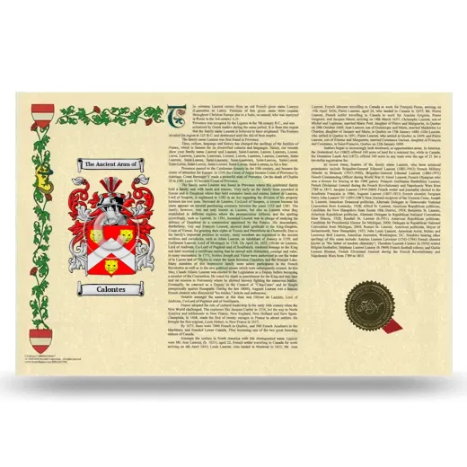 Calontes Armorial History Landscape Style