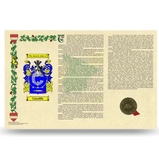 Calzadilla Armorial History Landscape Style