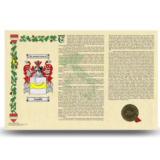 Camille Armorial History Landscape Style