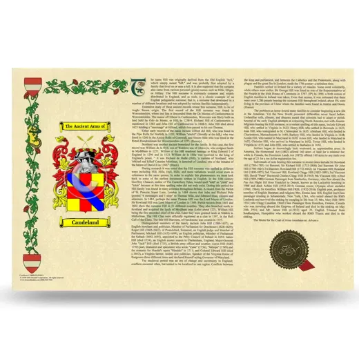 Candeland Armorial History Landscape Style