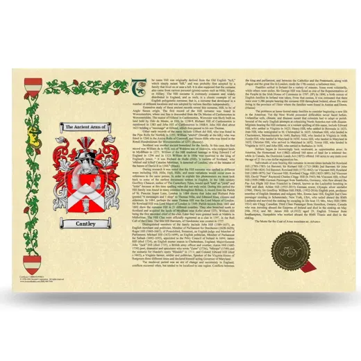 Cantley Armorial History Landscape Style